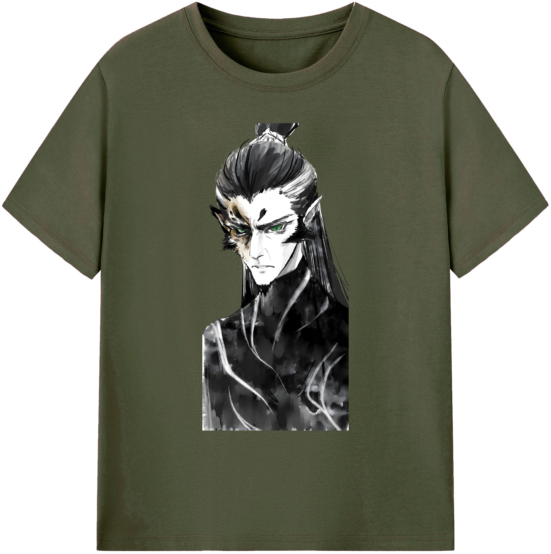 （画像用） Ne Zha 2 ナタ 魔童の大暴れ 綿100％ メンズ半袖Tシャツ｜肌触りやわらか＆通気性